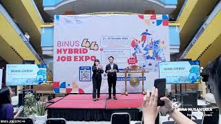 BINUS HYBRID JOB EXPO DAY 1 OPENING [upl. by Ajak]