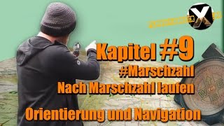 Kompass und Karte 9  Marschzahl ermittel  nach Marschzahl laufen  Mit dem Kompass Peilen [upl. by Suivatnom]