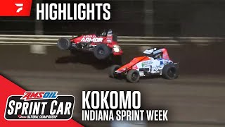 USAC Indiana Sprint Week at Kokomo Speedway 72724  Highlights [upl. by Hardan]