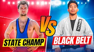 State Champ Wrestler vs EVERY BJJ Belt [upl. by Wachtel]