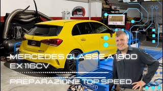 Mercedes Classe A 180d ex 116cv  Preparazione Top Speed [upl. by Toffic878]