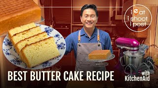 Best Butter Cake Recipe after 30 cakes or more  with KitchenAid [upl. by Susie185]