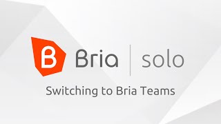 Bria Solo quotHow Toquot Series Switch to Bria Teams in 15 Seconds [upl. by Beitris829]