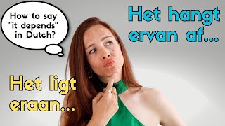 6 manieren voor quotit dependsquot hoe stel je VOORWAARDEN in het Nederlands NT2  B1B2 learndutch [upl. by Shaine]