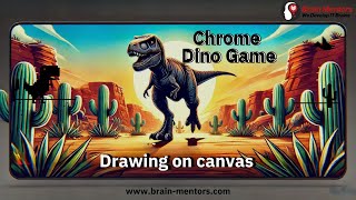 Drawing the Canvas  Create the Dino Game Project from Scratch Tutorial 11 [upl. by Ahcmis]