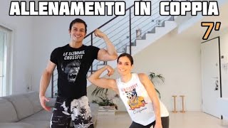 ALLENAMENTO 7’ IN COPPIA A CASA  WOD CrossFit®️ in coppia [upl. by Rika]