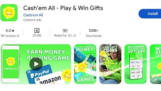 How To Install Cash em All Play amp Win Gifts Apps  How To Download Cash em All Play amp Win Gifts App [upl. by Bills422]