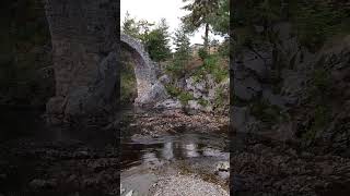 Carrbridge Packhorse Bridge Scottish Highlands 18th August [upl. by Hilliard26]