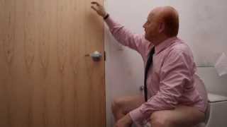 Why Your Bathroom Stall Door Needs AjustLock [upl. by Rapsag664]