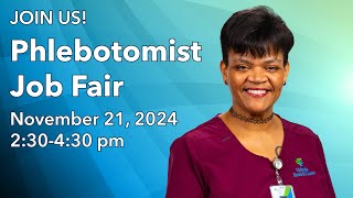 Phlebotomist Job Fair [upl. by Bili]