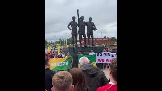 Manchester United fans asking the club owners Glazer brothers to sell the club and leave [upl. by Shushan]