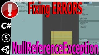 Fix a Null Reference Exception Error in Unity [upl. by Yojenitsirk]