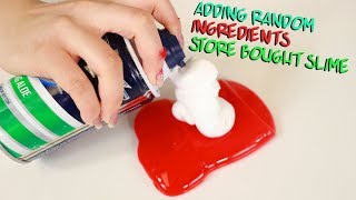 ADDING SLIME INGREDIENTS IN STORE BOUGHT SLIMES  Slimeatory 494 [upl. by Abijah53]