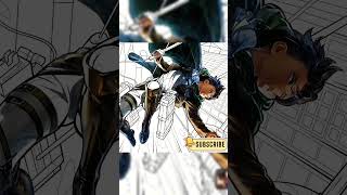 Coloring Karakter Levi Attack on Titan anime levi leviackerman shorts shingekinokyojin [upl. by Keynes]