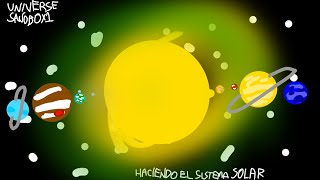 Universe Sandbox haciendo el Sistema solar [upl. by Yeldah]