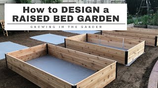 How to DESIGN a RAISED BED GARDEN 10 SIMPLE STEPS [upl. by Solegna]