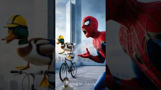 💖Evolution Of Spiderman Duck Riding Bike On Top Of Building🥰  Avengers  Marvel [upl. by Marcus]