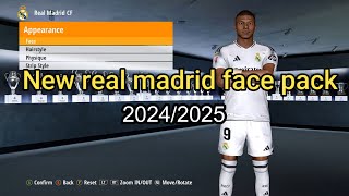 PES 2017 REAL MADRID FACEPACK 20242025 [upl. by Nalla956]