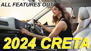 2024 CRETA FACELIFT WHITE COLOR  ALL DETAILS LEAKED  NEW 2024 CRETA LAUNCHED IN INDIA  HYUNDAI [upl. by Gwenore]