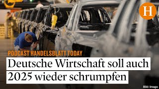 Düstere Prognose Handelsblatt Research Institute sagt weiteren Wirtschaftsrückgang voraus [upl. by Brennen]