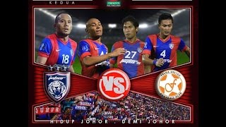 Johor DT 3 vs Felda United 1  25102014  Piala Malaysia 2014  Separuh Akhir 2 [upl. by Kerrill773]