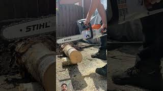 Battery operated STIHL chainsaw stihl chainsaw husqvarna shortsfeed youtubeshorts youtube [upl. by Hbahsur]