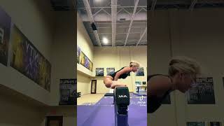 Olivia Dunne’s flexibility is impressive ⭐️😳 uploaded by livvy on Tik tok [upl. by Airahcaz844]