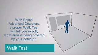 Bosch Intrusion Detectors Walk Test [upl. by Atekihs467]