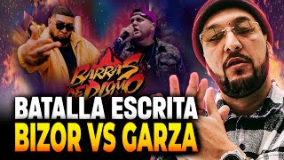 💀 GARZA LE SABE A LAS ESCRITAS 💀  PIEZAS REACCIONA A BIZOR VS GARZA  BARRAS DE PLOMO [upl. by Ahsikin]