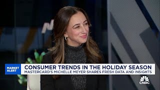 Consumers have been geared to find value and the best deals says Mastercards Michelle Meyer [upl. by Leivad]