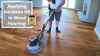 How to Apply Hardwax Oil to Wood Floors  Odis Oil [upl. by Nylorac670]