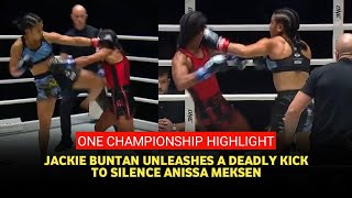 ONE 169 Results Jackie Buntan leaves Anissa Meksen flustered with brutal strikes [upl. by Pricilla570]