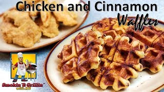 Chicken and Cinnamon Waffles  Delicious [upl. by Eizus]