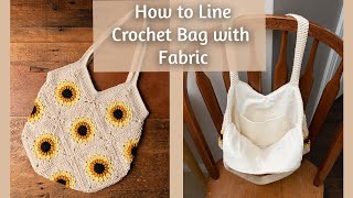 How to Line a Crochet Bag [upl. by Katharina]