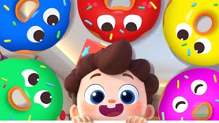 Five Little Donuts  Learn Colors amp Numbers  Nursery Rhymes amp Kids Songs  Neos World  BabyBus [upl. by Tiga]