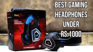 Best Gaming Headset under Rs1000 HINDI Redgear Dagger Professional Gaming Headphones Review [upl. by Hpesojnhoj638]