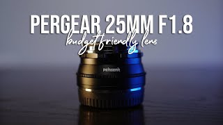 PERGEAR 25MM F18 REVIEW  Budget Friendly Manual Lens [upl. by Ayitahs]