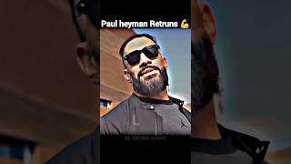 Roman Reigns paul heyman retrun💪🔥  Roman Reigns attitude 👿🤯shorts wwe romanreigns dosti [upl. by Eyk345]