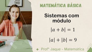 Sistema de equação com módulo [upl. by Egiap761]