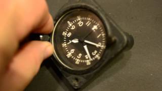 Original quotWAKMANN WATCH CO USquot IAF Military F15 Aircraft Clock 635 [upl. by Sivet320]