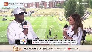 Mike Tomlin on Justin Fields quotI dont wanna squash his natural instinctsquot [upl. by Melise]