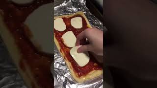 lets make crescent roll pizza food shorts [upl. by Jim]