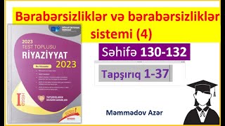 İki dərəcəli və yüksək dərəcəli bərabərsizliklər1Riyaziyyat test toplusu 2023 [upl. by Alika]