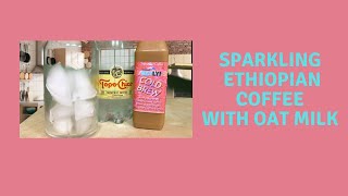 Making A Wayout Oatly Ethiopian Cold Brew Sparkling Coffee With Oat Milk [upl. by Ayor]