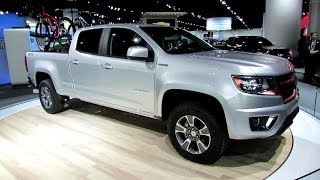 2015 Chevrolet Colorado Z71 Diesel  Exterior and Interior Walkaround  2014 Detroit Auto Show [upl. by Grimes]