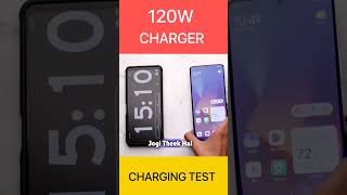 120W 😨 Charger  Charging Speed Test 0 To 100 xiaomi 120w [upl. by Lapham]