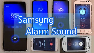 The evolution of SAMSUNG default morning alarm tones 歷代三星預設鬧鐘鈴聲 [upl. by Ekaterina]