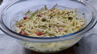 🌼 SALADA DE REPOLHO COM MAIONESE Hellmanns [upl. by Kaete]