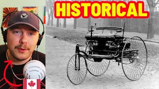 Canadian Reacts to The Worlds First Ever Car The Benz PatentMotorwagen [upl. by Rezzani345]