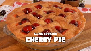 Cherry Pie amp Sweet Iced Tea  Satisfying Slime Cooking ASMR [upl. by Auof]